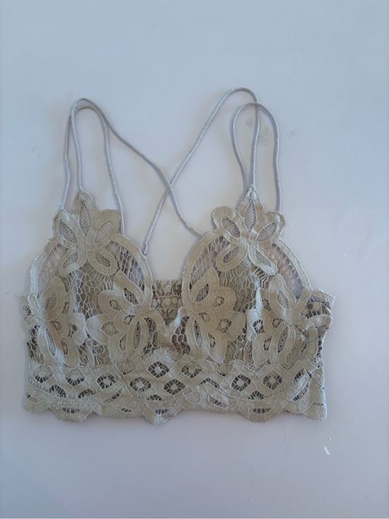 Free People Other - Free People Lace Bralette in Light Taupe